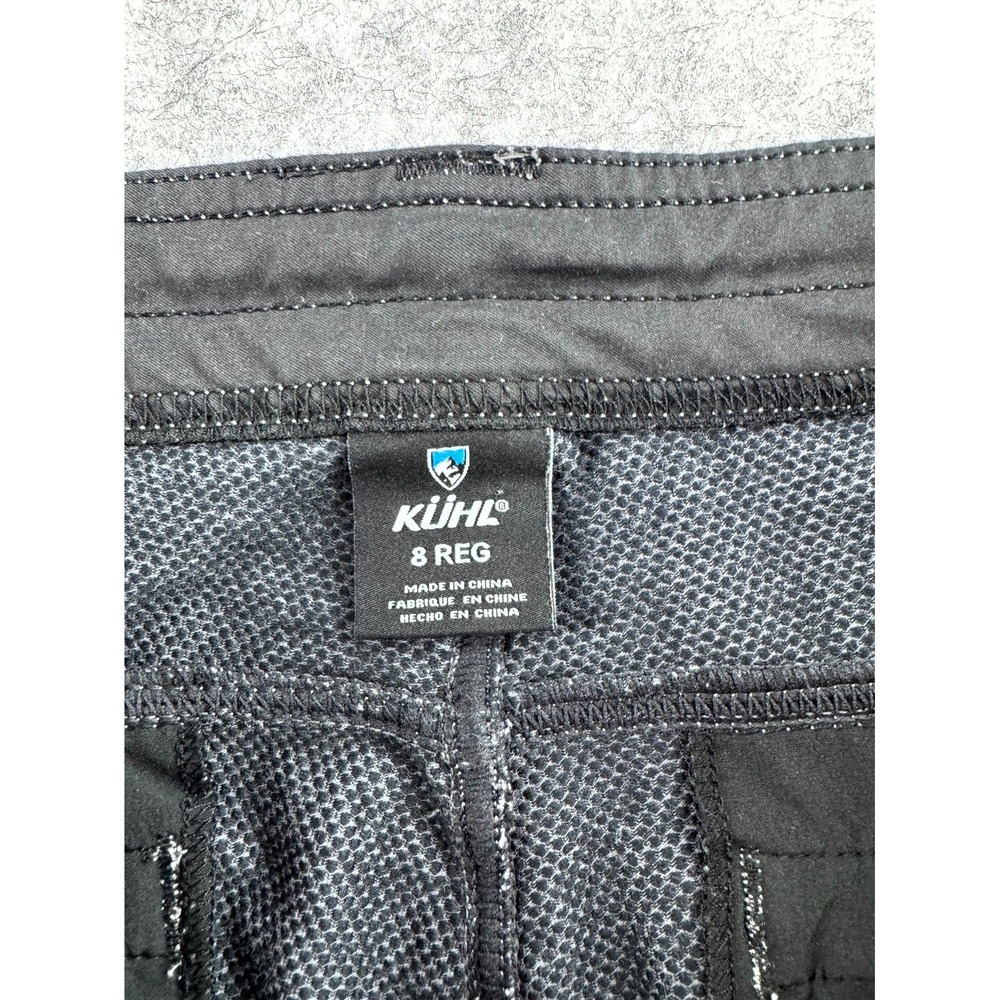KUHL Cargo Pants Women's 8 Gray Zip-Slash Pockets Mid Rise Straight Leg Workwear - Picture 6 of 14